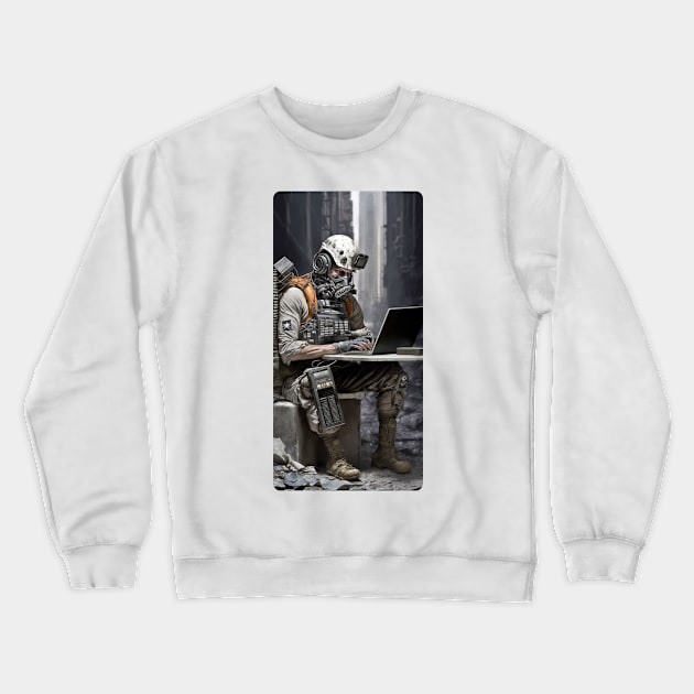 Cyberpunk Hacker V 1.05 Crewneck Sweatshirt by SMCLN